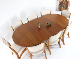 Ronde 2x verlengbare eettafel 'Aabybro'