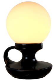 Keramieken donkerblauw tafel / bedlampje