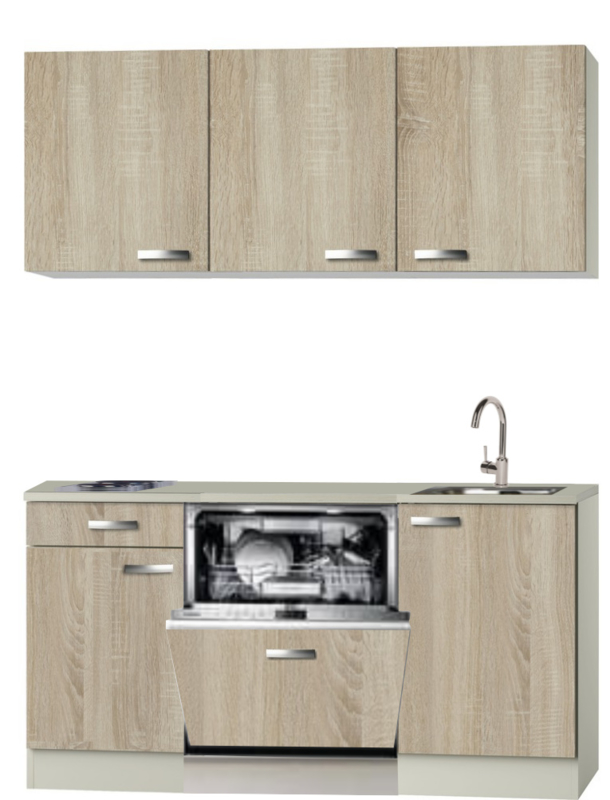 Kitchenette 150 cm padua met vaatwasser HRG 8945 Kitchenette 150 cm padua met vaatwasser HRG 8945