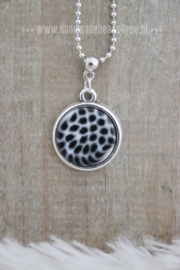 KETTING | ZWART/WIT (PANTERPRINT)