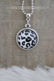 KETTING 'PANTER' | ZWART/WIT