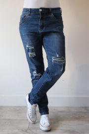 KAROSTAR 'JEANS DAMAGE | DONKER JEANS