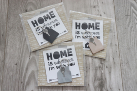 SLEUTELHANGER 'HUIS' | HOME IS..