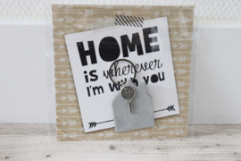 SLEUTELHANGER 'HUIS' | HOME IS..