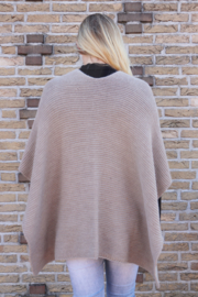 PONCHO 'GINA' | TAUPE