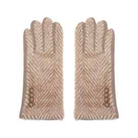 HANDSCHOEN 'PATTERN' | TAUPE