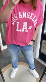 PS T-SHIRT 'LOS ANGELES' | FUCHSIA