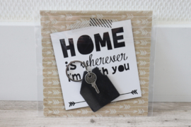 SLEUTELHANGER 'HUIS' | HOME IS..