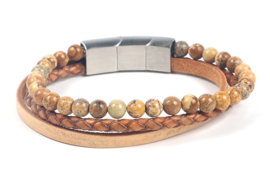 MANNENARMBAND 'DAAN' | CAMEL