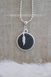 KETTING 'LEER' | ZWART