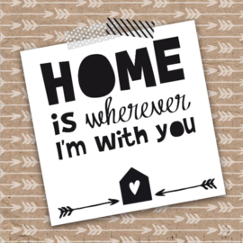 SLEUTELHANGER 'HUIS' | HOME IS..