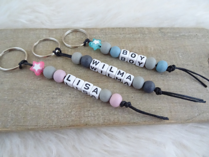 Uitgelezene SLEUTELHANGER | NAAM | sleutelhanger | Handmade beads 4 you KS-13