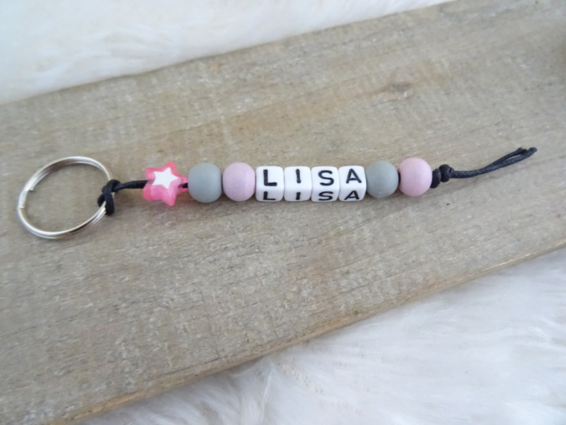 Wonderlijk SLEUTELHANGER | NAAM | sleutelhanger | Handmade beads 4 you NL-28