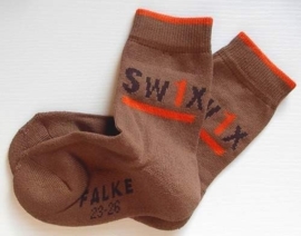 Figure Swix - nutmeg - Falke kousen met comfortzool, maat 23-26