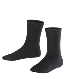 Family - black - zwarte Falke kousen, maat 31-34