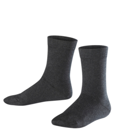 Family - anthracite mel. - donkergrijze Falke kousen, maat 31-34