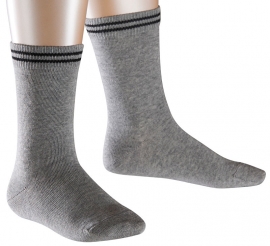 2 Friends duo pack - l.grey - voordeelpakje van 2 paar Falke kinderkousen, maat 35-38