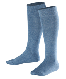 Family Knee - denim - jeansblauwe, katoenen kniekousen Falke, maat 31-34