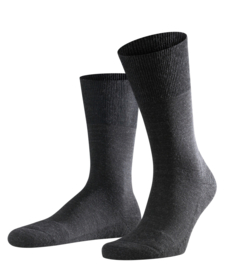 Airport Plus - anthracite - Falke kousen met dubbele zool, maat 41-42