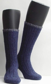 Boot sock - marine - dikke, warme kousen Falke, maat 35-38