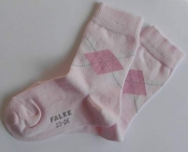 New Argyle - powder rose - Falke fantasiekousen, maat 23-26