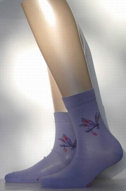 Dragonfly - lavendar - fantasiesokken Falke, maat 35-38