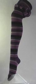 Fashion Stripe purple - broekkousen - Falke