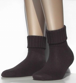 Striggings Rib - dark brown - warme kousen Falke, maat 35-38