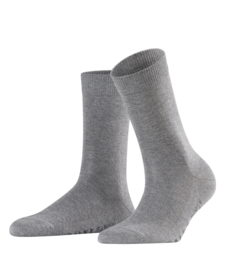 Family - light grey mel. - katoenen kousen Falke, maat 35-38