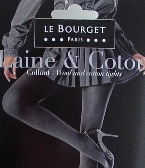 Wool Cotton - bruine, wollen broekkousen, panty's Le Bourget | andere panty's | Kousen
