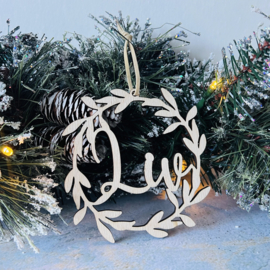 Kerstbal met naam | Krans