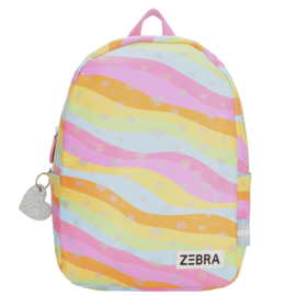 ZEBRA rugzak met naam | Regenboog