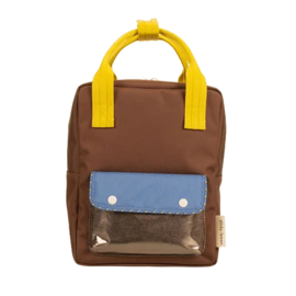 Sticky Lemon rugzak met naam |  better together • envelope • klein | bronze brown