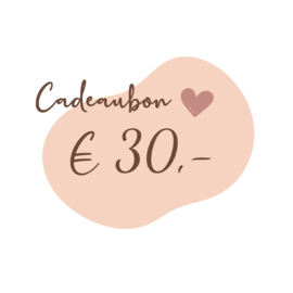 Cadeaubon €30,-