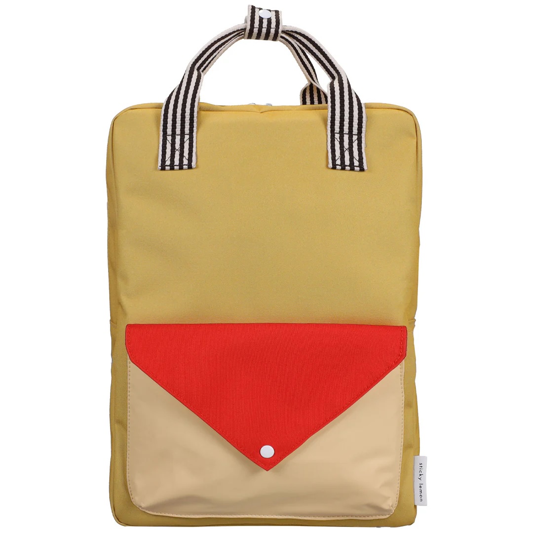 Sticky Lemon rugzak met naam - Groot | Envelope | Reed green