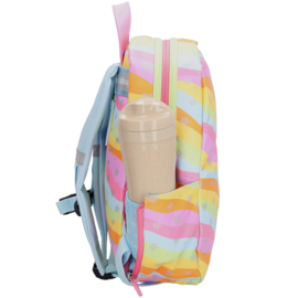 ZEBRA rugzak met naam | Regenboog