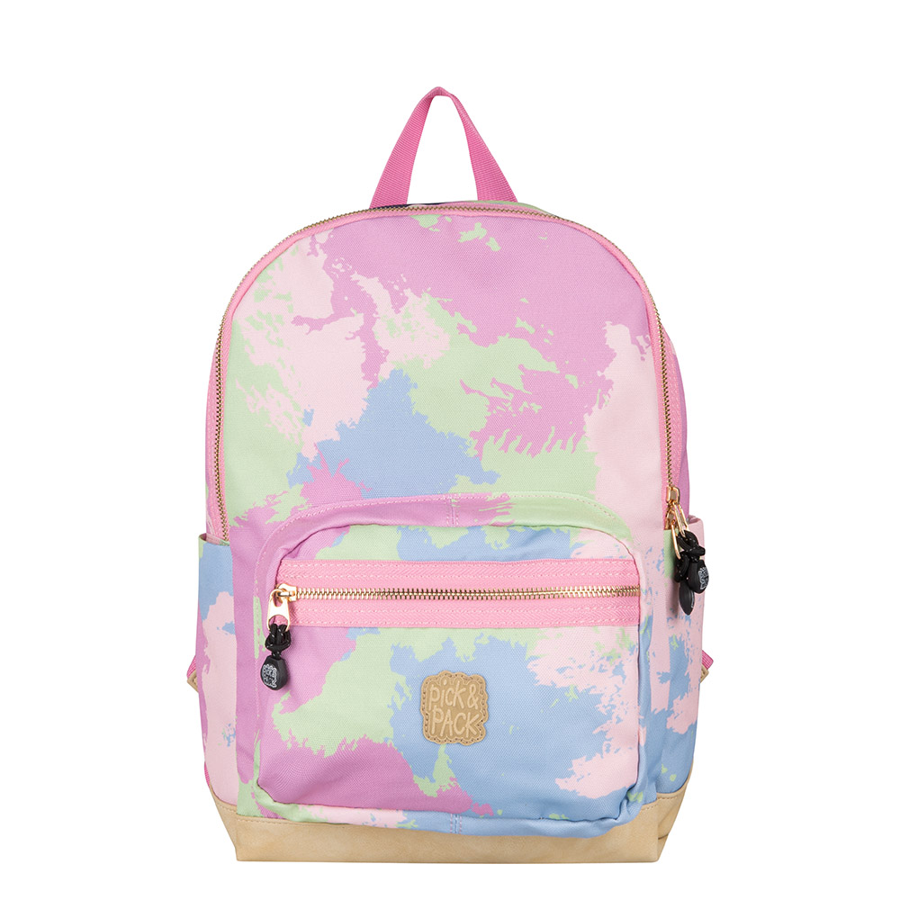 Rugzak met naam | M | Faded Camo - Pastel | Pick & Pack