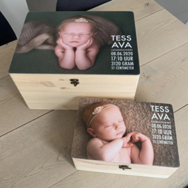 Review herinneringskist met foto maxi en mini | Anne