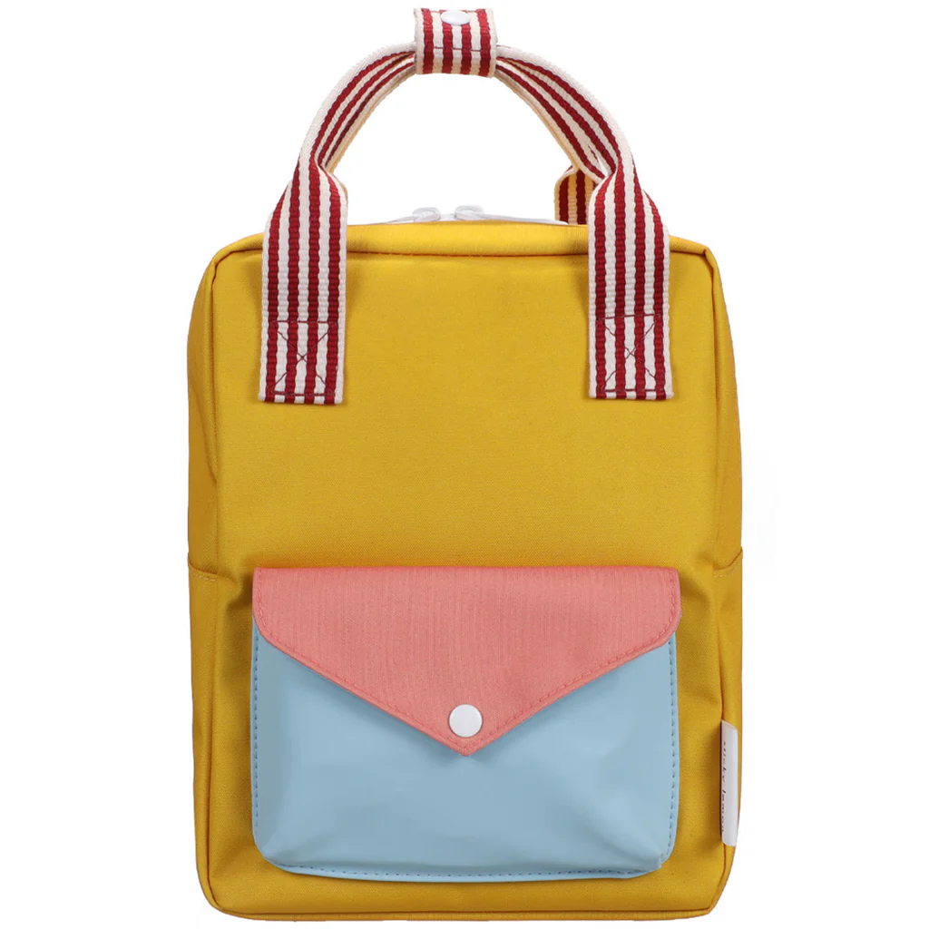 Sticky Lemon rugzak met naam | envelope | submarine yellow