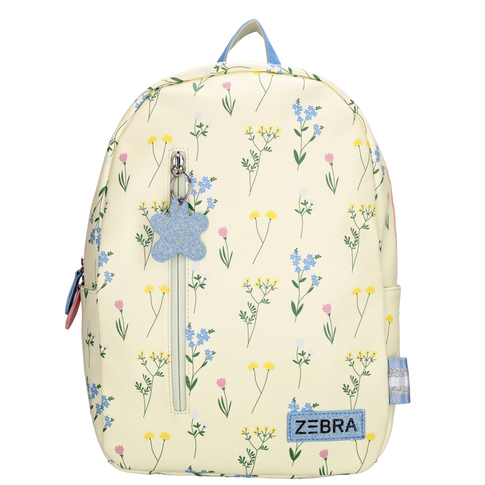 ZEBRA rugzak met naam | Bloemen