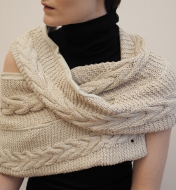 "Wabi-sabi XI" hand knit cowl