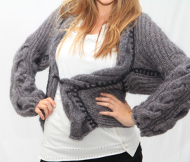 " Valasca" hand knit long cardigan