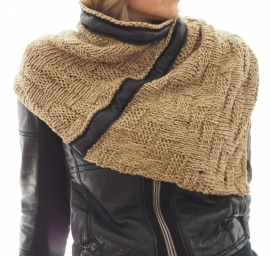 "Wabi-sabi XII" hand knit cowl