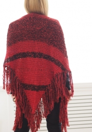 "Trian VII" handknit shawl