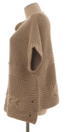 "Wabi-sabi IX" hand knit poncho