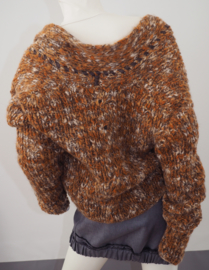 "Beadu" handknit wool blend cardigan