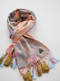 "Anthea I" printed pashmina scarf