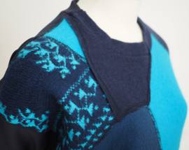 " Ronin " redesign wool/scuba mix sweater