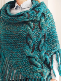 "Trian VI" handknit shawl