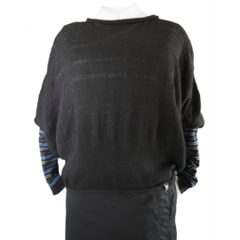 "Maasym" open knit sweater